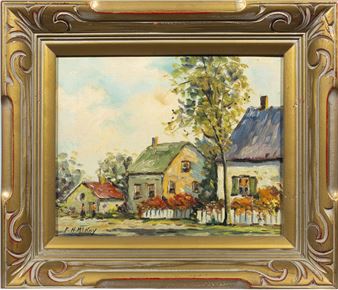 New England Village Scene - Frances Mckay