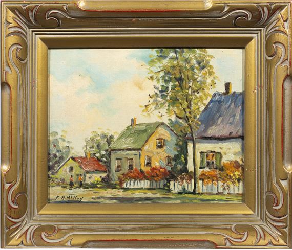 New England Village Scene - Frances Mckay