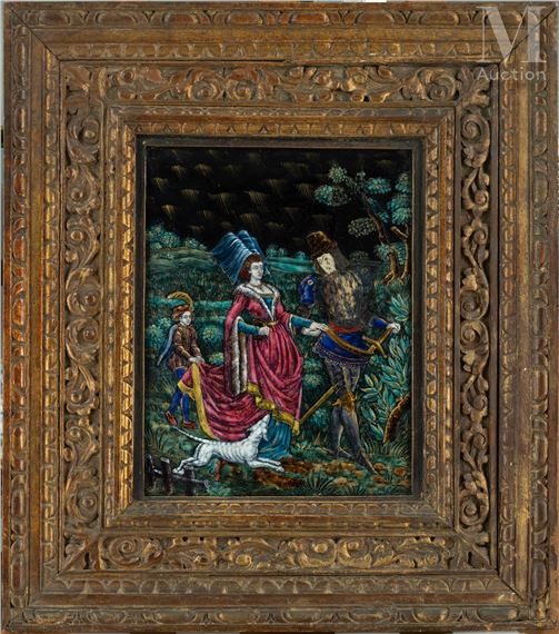 Scène galante by Claudius Popelin