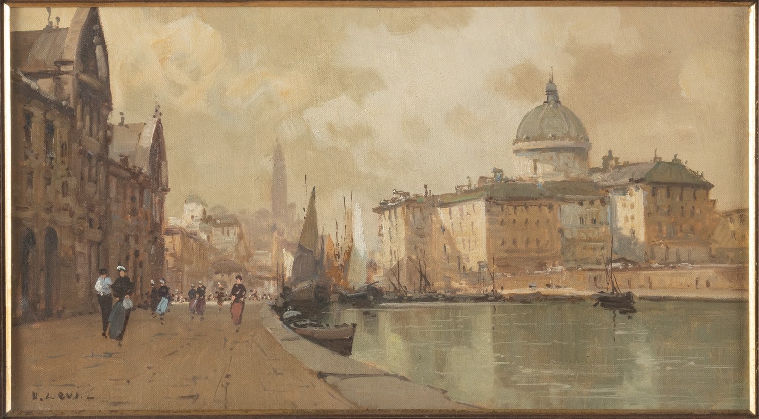 Artwork by Umberto Levi, Danzica, Made of Olio su tela