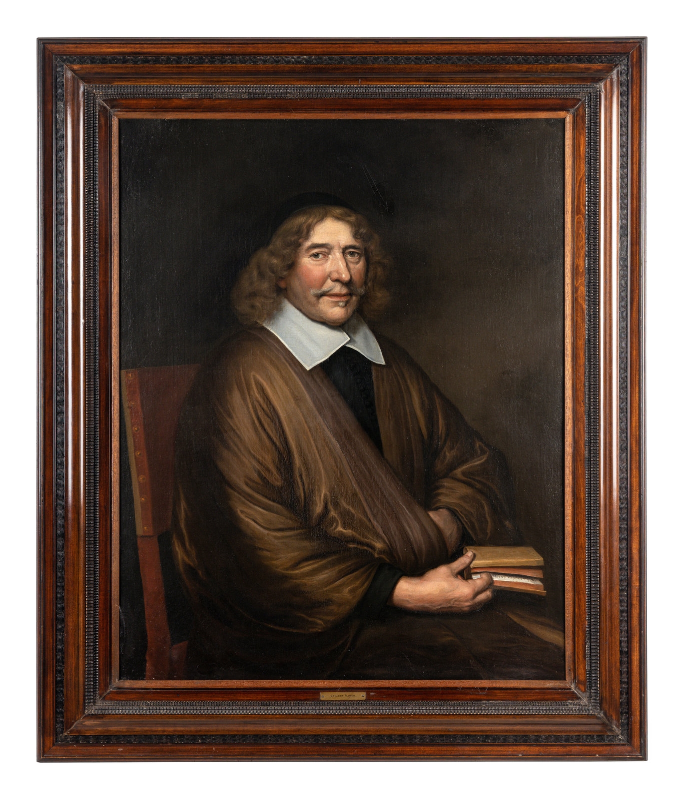 Govaert Flinck | Portrait of a Man Holding a Book | MutualArt