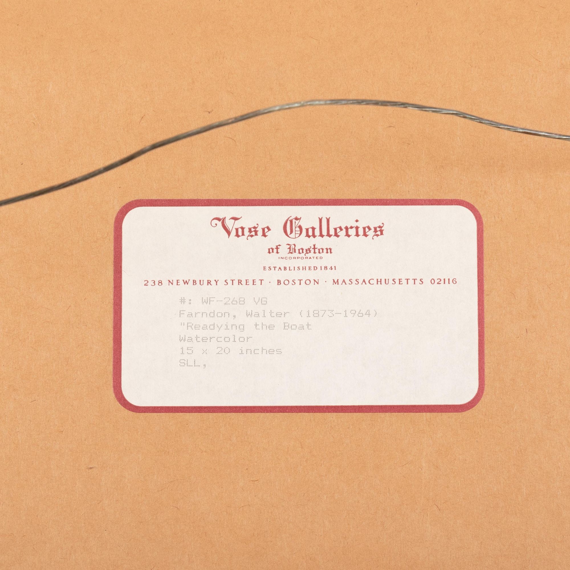 Walter Farndon Readying the Boat MutualArt