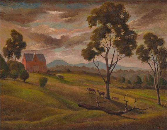 Farm Landscape by George Duncan