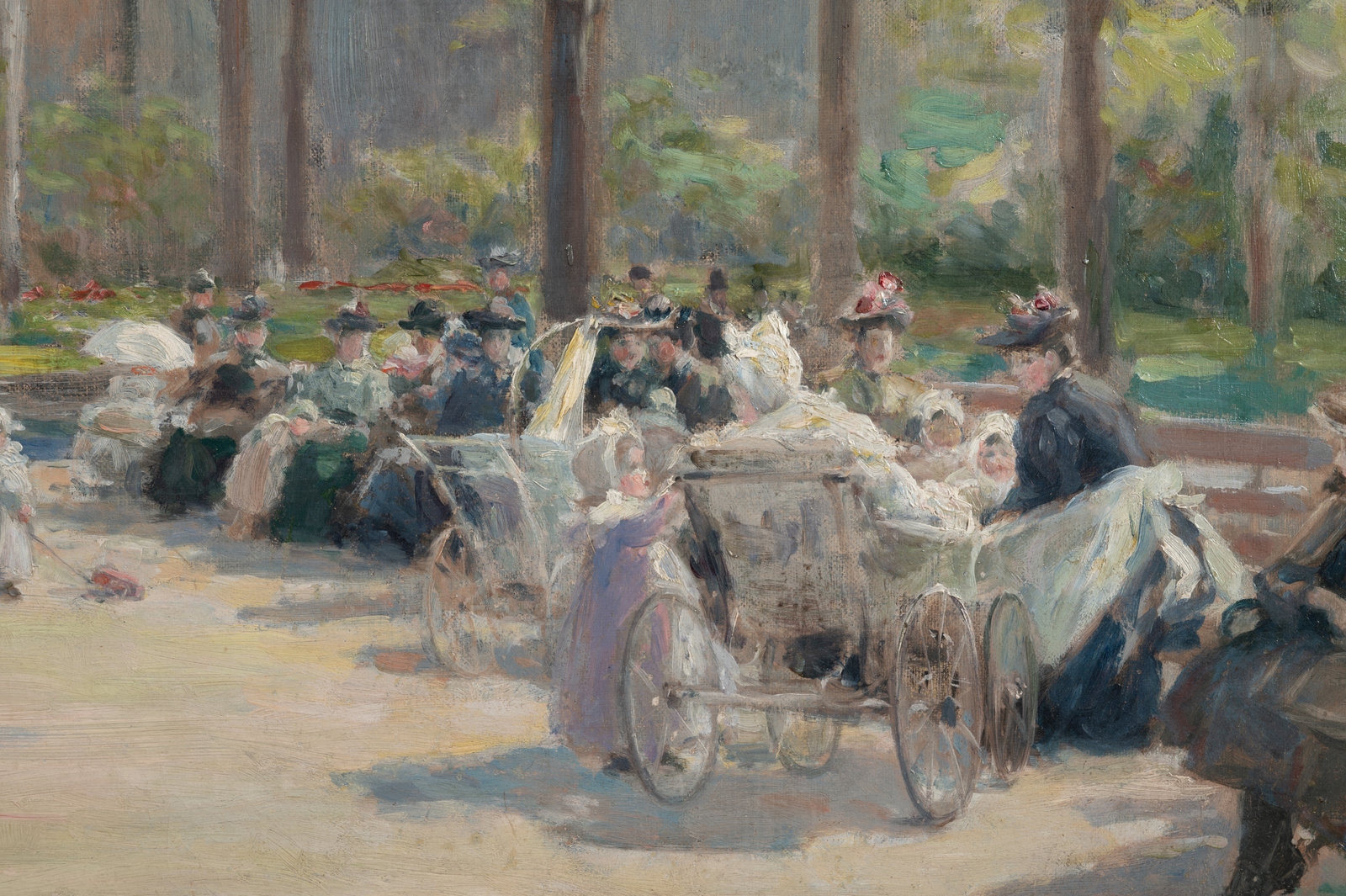 Alice Barber Stephens | A Spring Morning in the Park (1892) | MutualArt