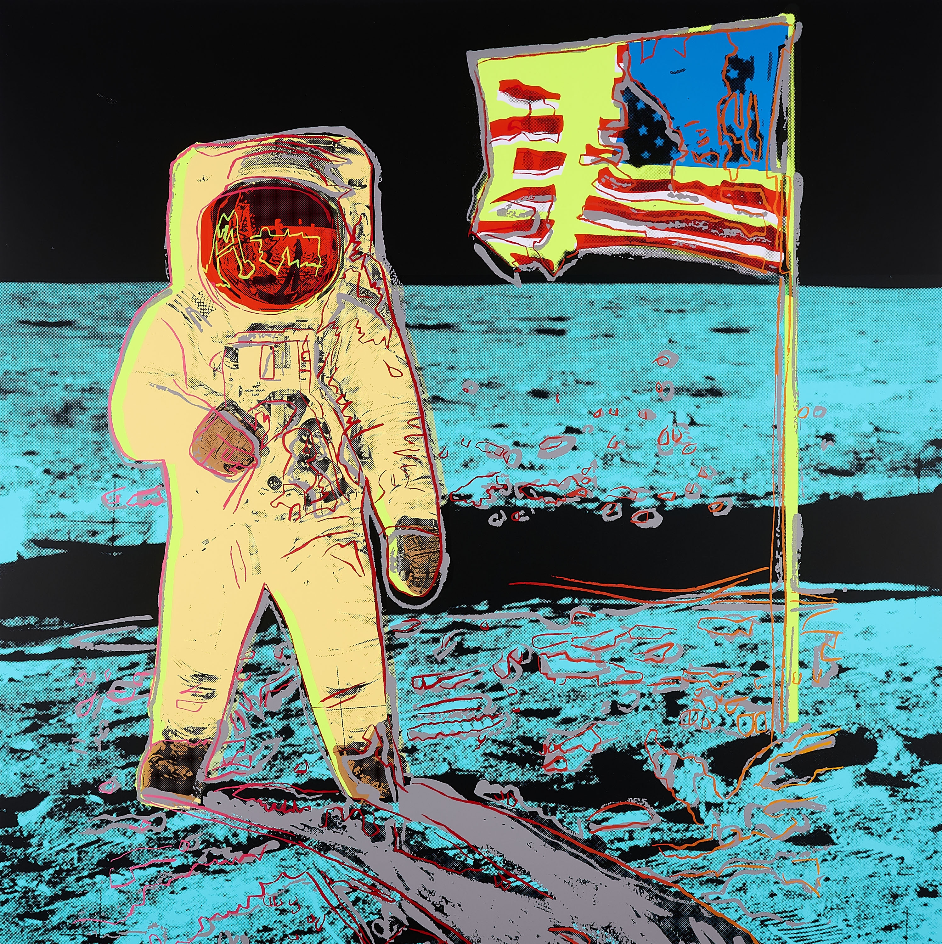 Moonwalk (Yellow) 11.404. by Andy Warhol, 2020