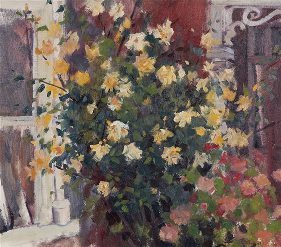 Old Roses Clouston's Homestead Blenheim by Brian Badcock