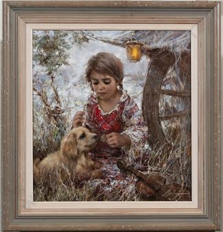 Girl with Dog - Eugenea