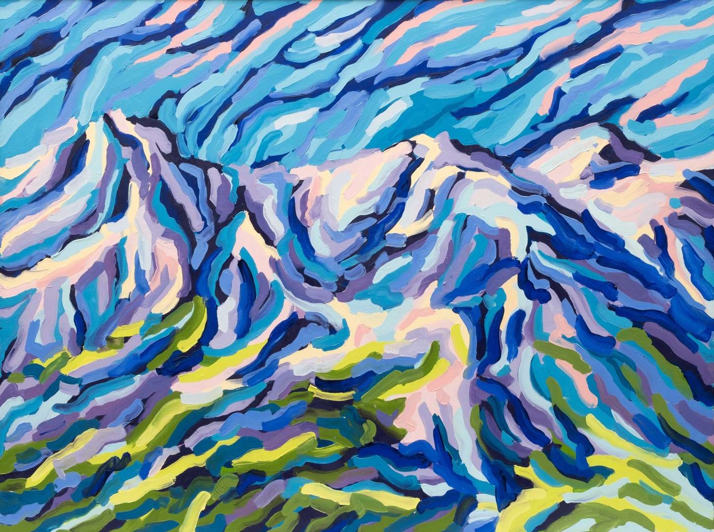 Artwork by Frans van Veen, Frans van Veen (1950), Made of acryl