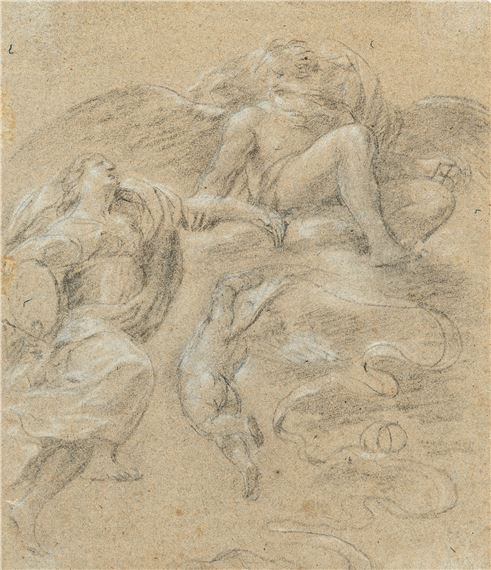 Allegory of Justice and Strength - Angelo Michele Colonna