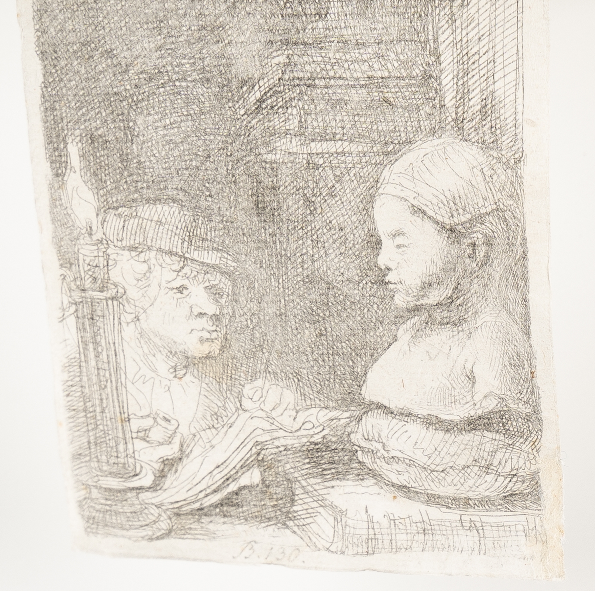 Rembrandt van Rijn | Man Drawing from a Cast (1641) | MutualArt