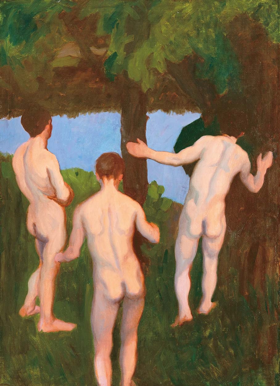 Artwork by Károly Ferenczy, Night I., Made of Oil on canvas