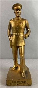 The Yanks Again Series The Marine Chalkware Figurine - Ernest Moore Viquesney