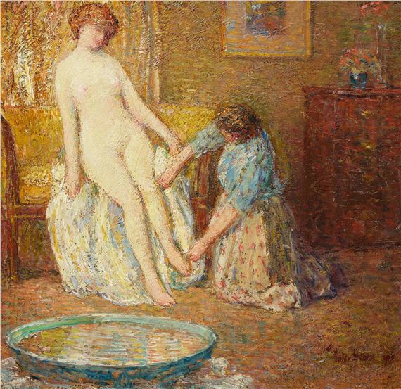 Phyrne by Childe Hassam, Executed in 1912.