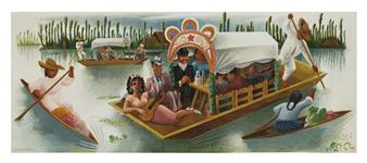 Una tarde en Xochimilco - Miguel Covarrubias
