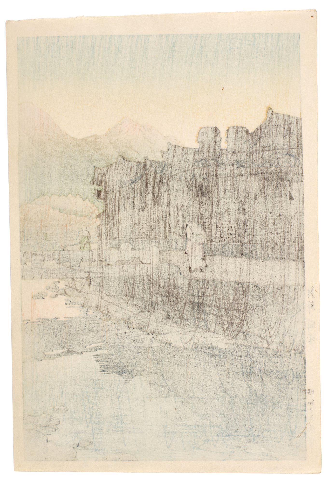 Artwork by Hasui Kawase, Kaesong, Korea ( Chosen Kaijo ), Made of woodblock print