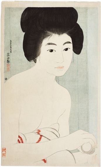 Face Powder ( Oshiroi ) by Shinsui Ito, July 1923