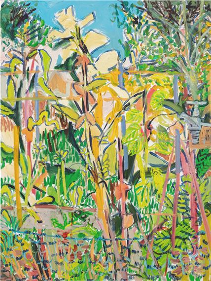 Allotments at Shankill with Tap by Elizabeth Cope, dated 2010