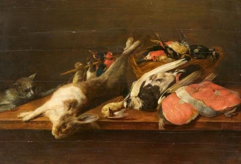 Artwork by Pieter van Overschee, Still Life with Game, Made of Oil on panel