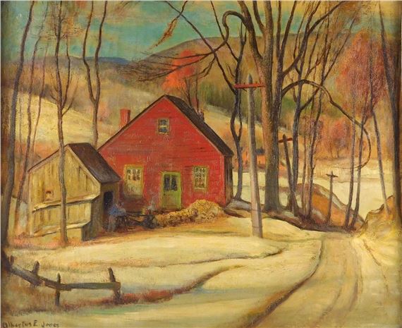 "Old Red House" by Albertus Eugene Jones