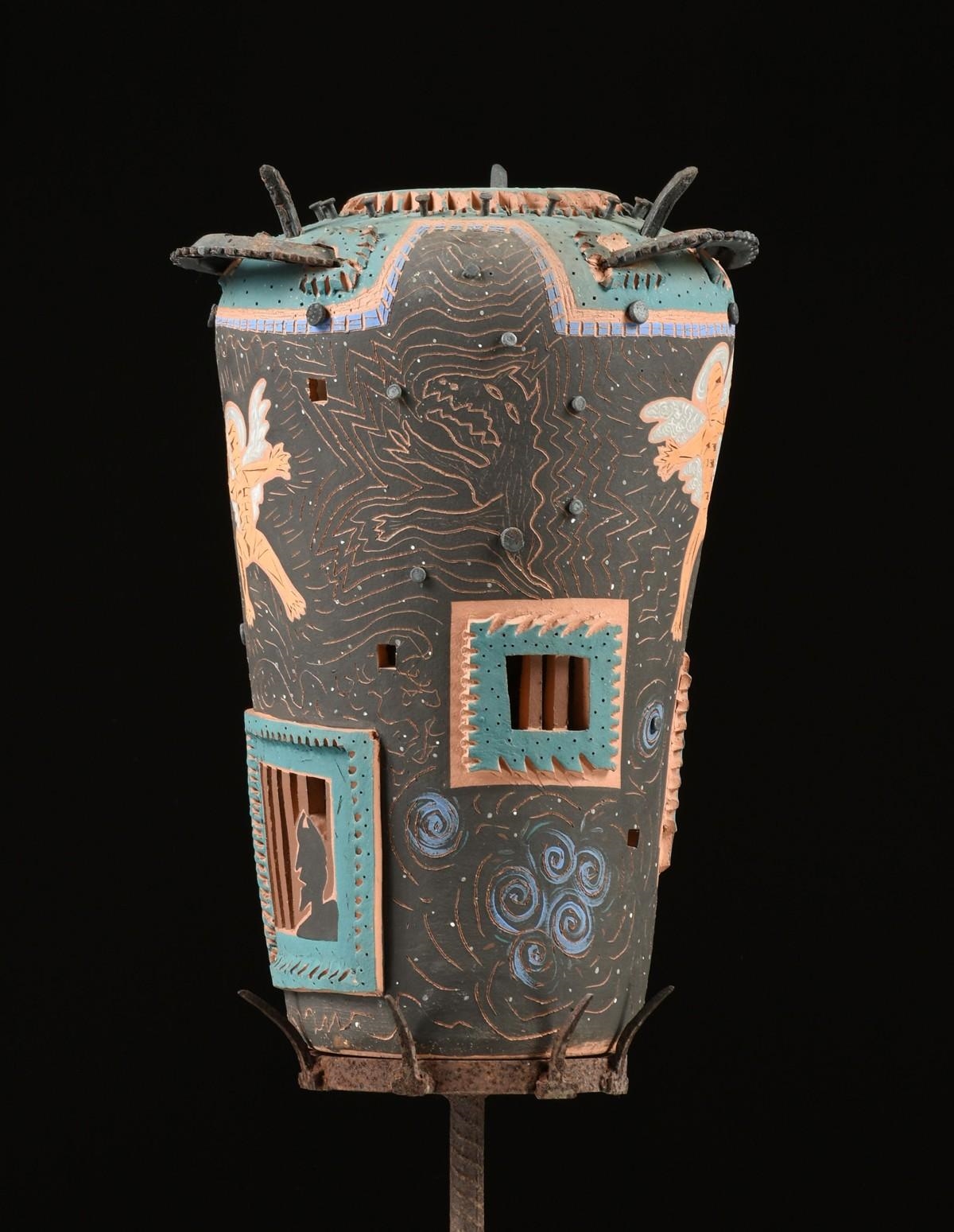 Susan Budge | A CERAMIC SCULPTURE ON STAND | MutualArt