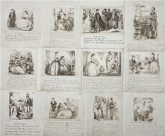 Satirical or Comical Sketches of Victorian Daily Life - A St C Purnell