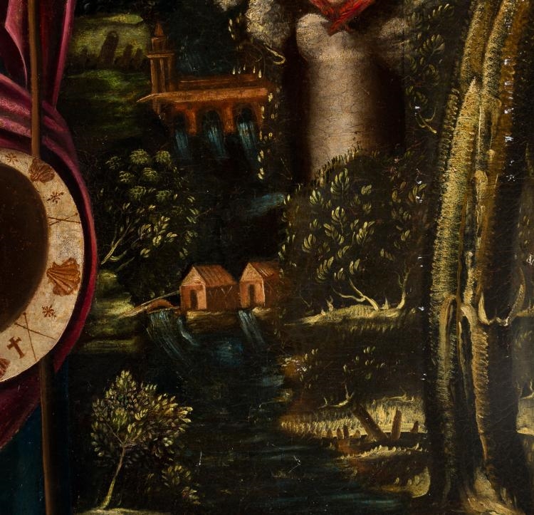 Colonial School, 18th Century | Apparition of Our Lady of the Pillar to ...