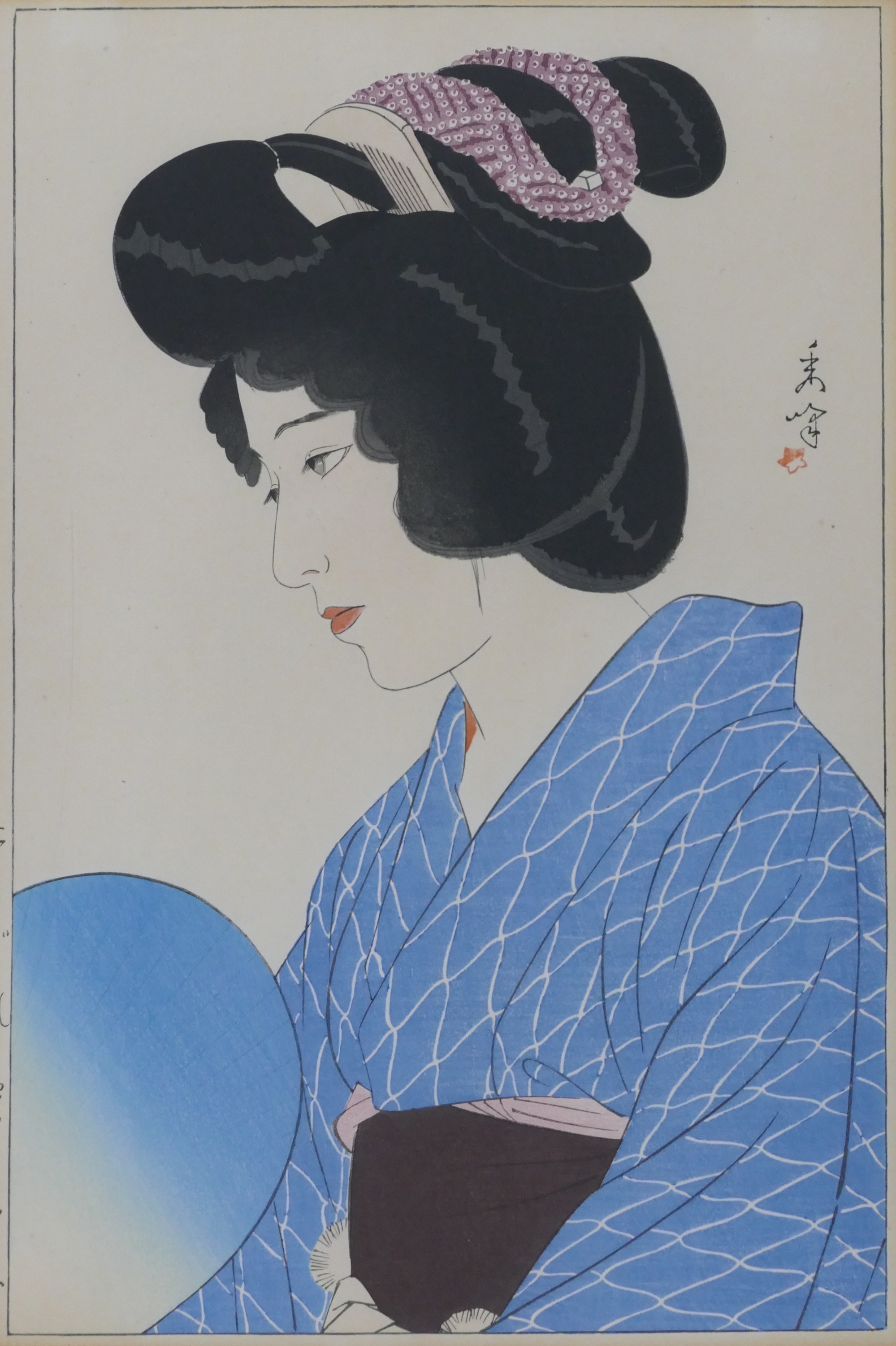 Artwork by Shuho? Yamakawa, Yamakawa Shuho ''Dusk'' 1928 Woodblock, Made of Woodblock Print