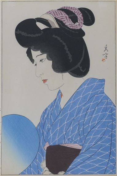 Yamakawa Shuho ''Dusk'' 1928 Woodblock by Shuho‏ Yamakawa, 1928