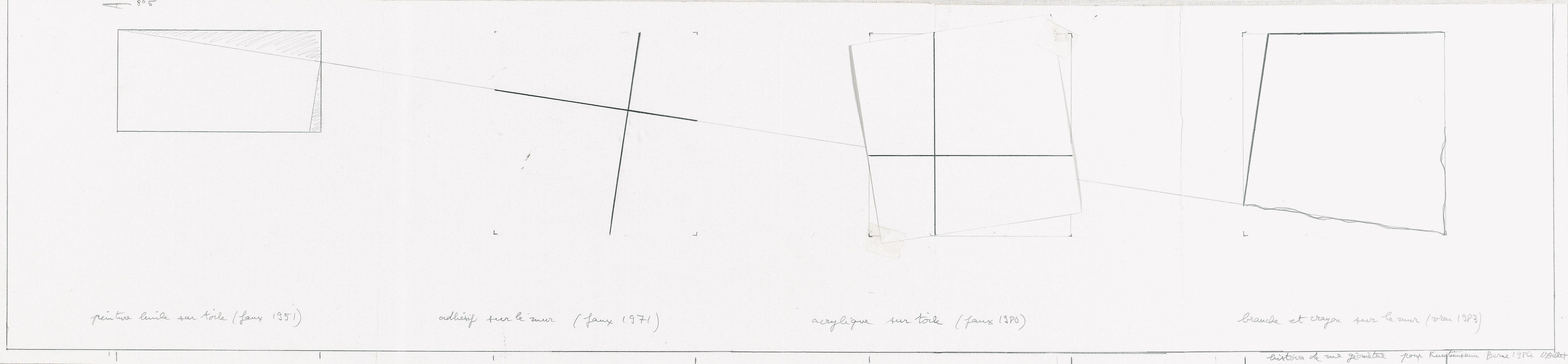 François Morellet | Histoire de ma geometrie pour Kunstmuseum Bern ...