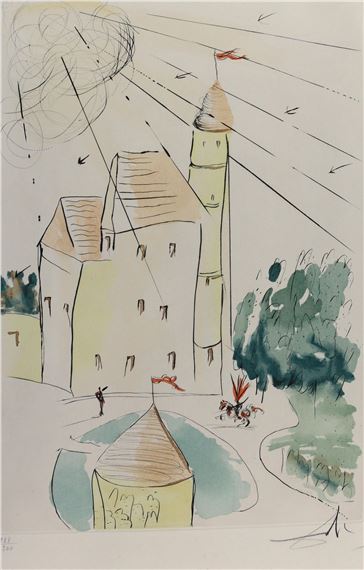 "Chateau de Vascoeuil" by Salvador Dalí, 1973