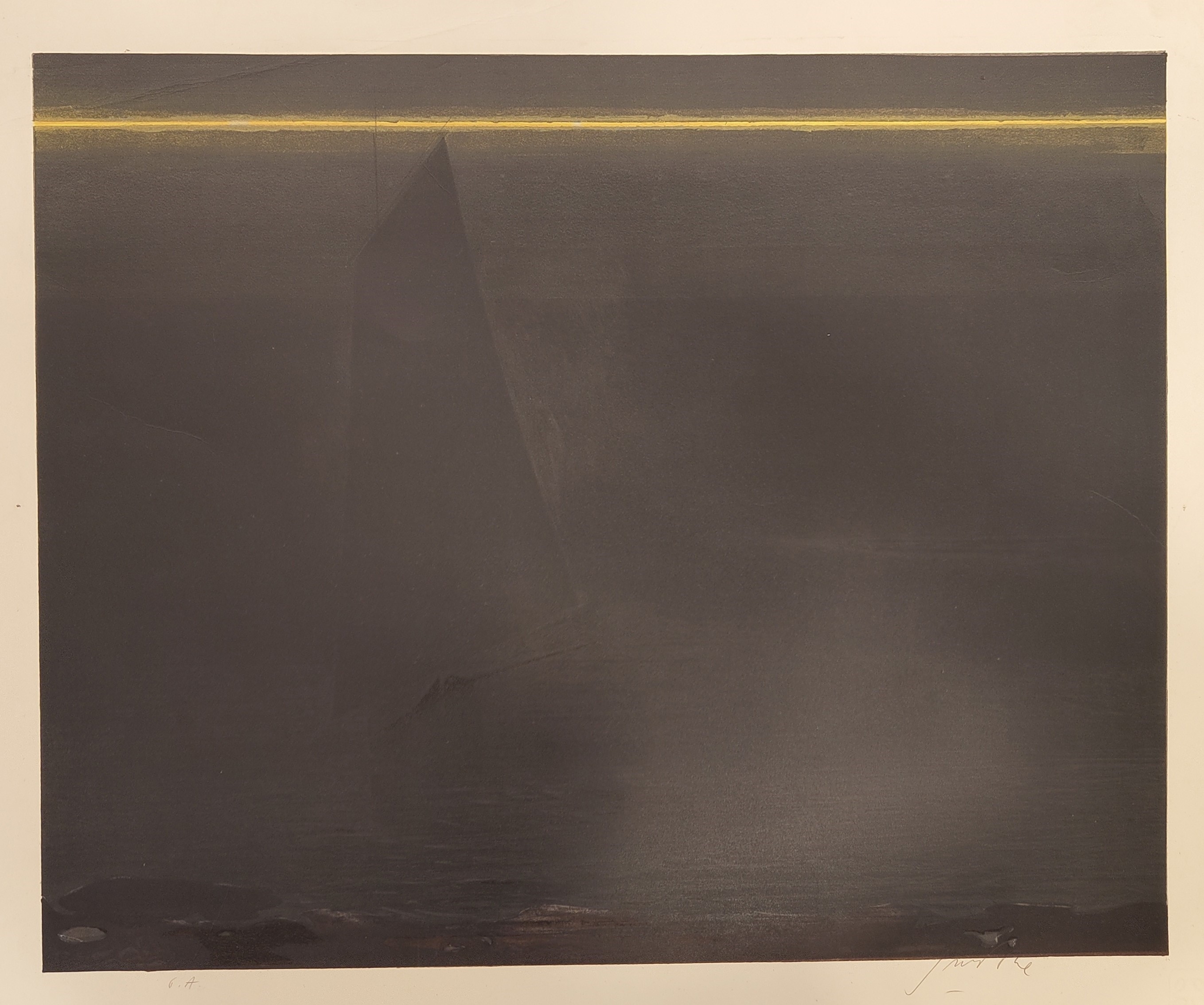 Piero Guccione | Omaggio a Friedrich omaggio notturno (1981) | MutualArt
