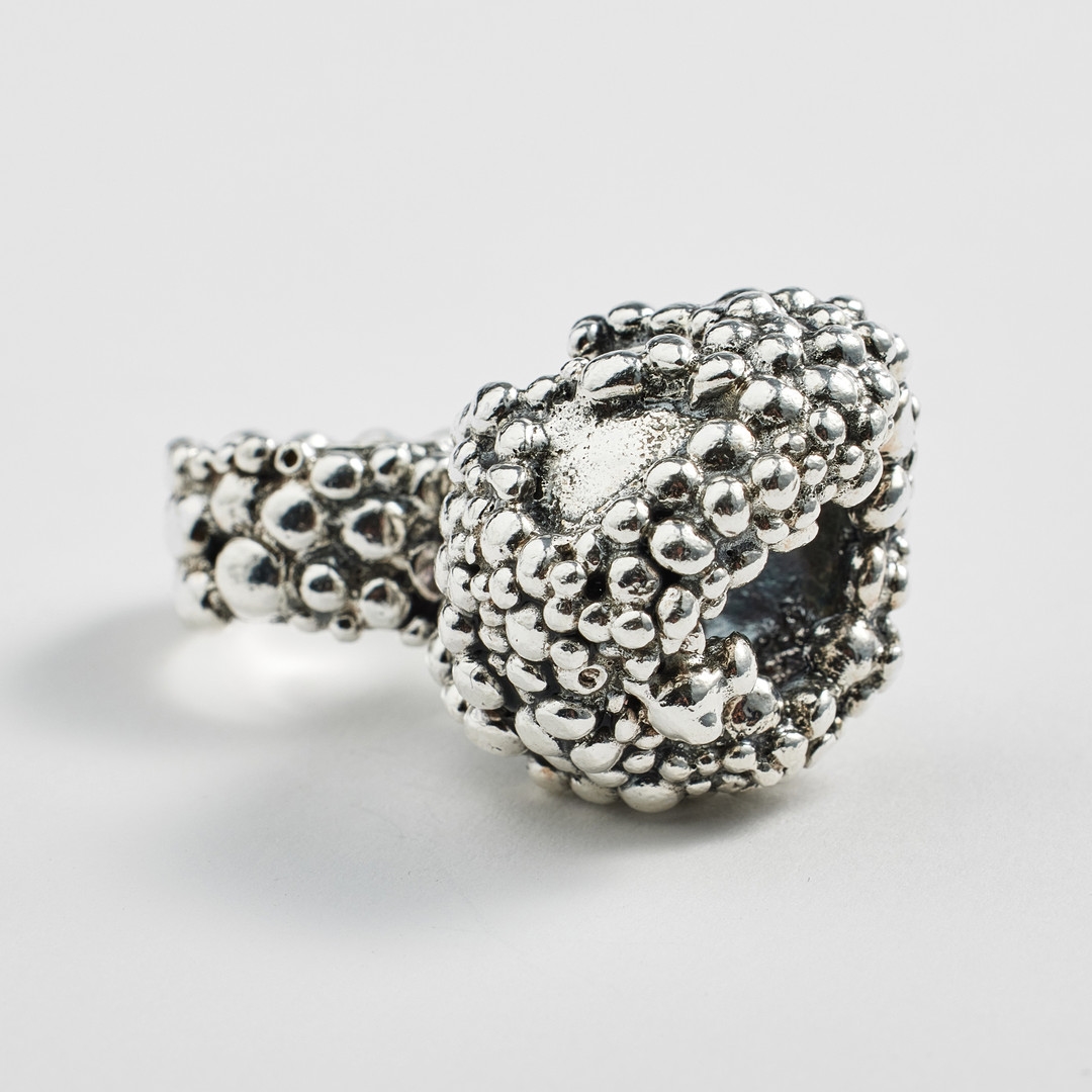 "Anarchy of the balls", ring by Rosa Taikon, Bernd Janusch, 1968