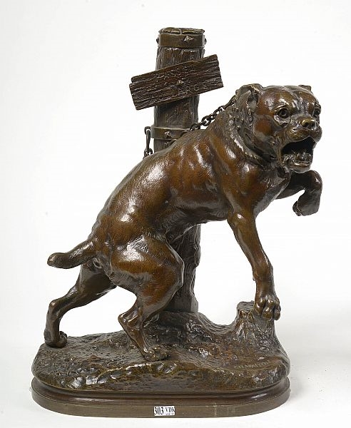 Charles Valton | Passez au large en bronze à patine brune. Signé Ch ...