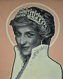 Artwork by Bartek Jarmoliński, St. Lady Di - patron of paparazzi, Made of akryl