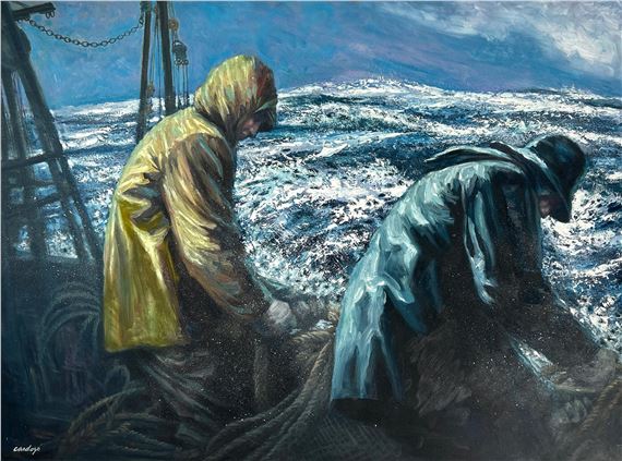 The Winter Sea by Frank Cardozo Nicholas, 20th c.