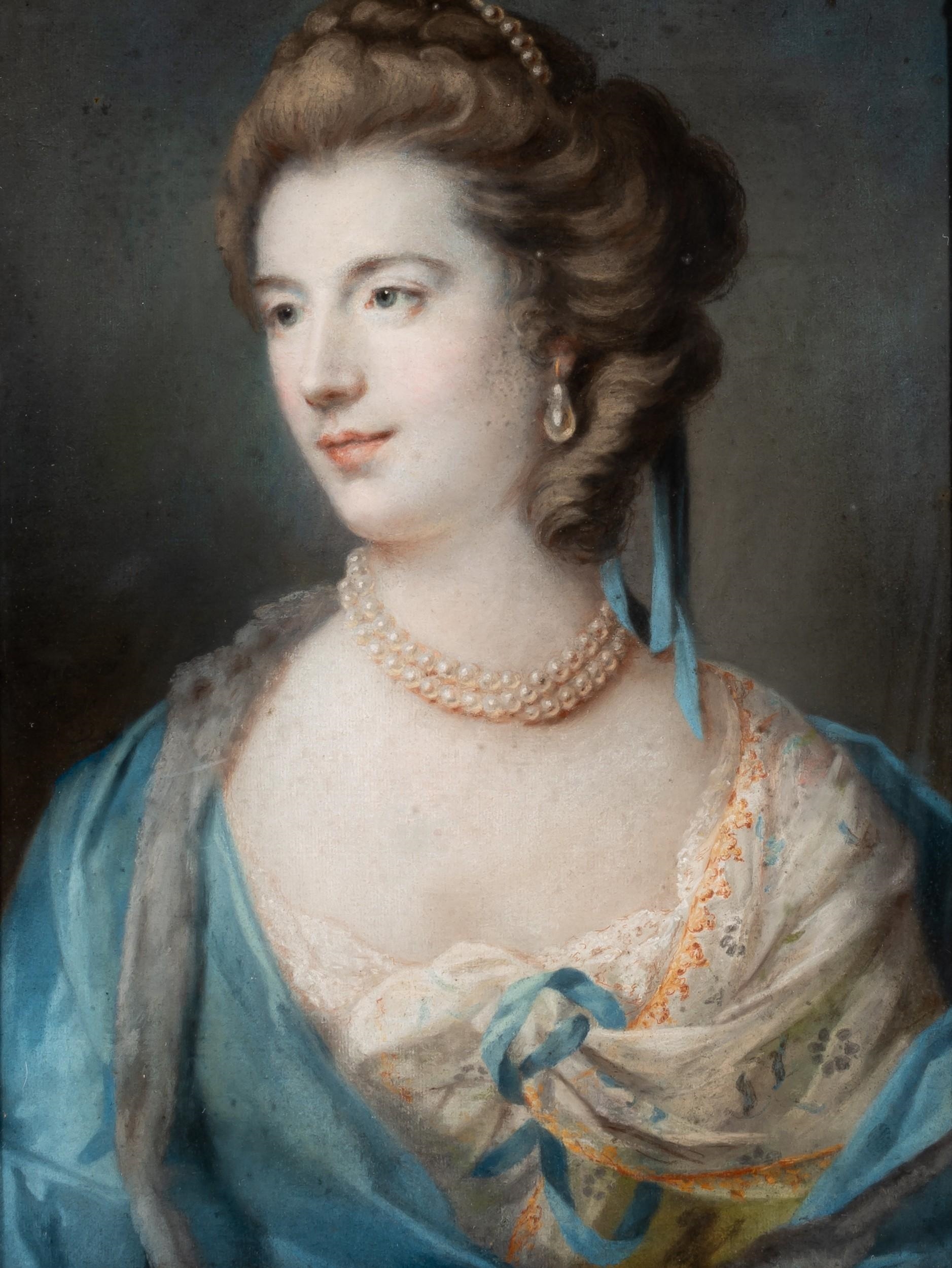 Francis Cotes Portrait Of A Fine Lady 1759 MutualArt