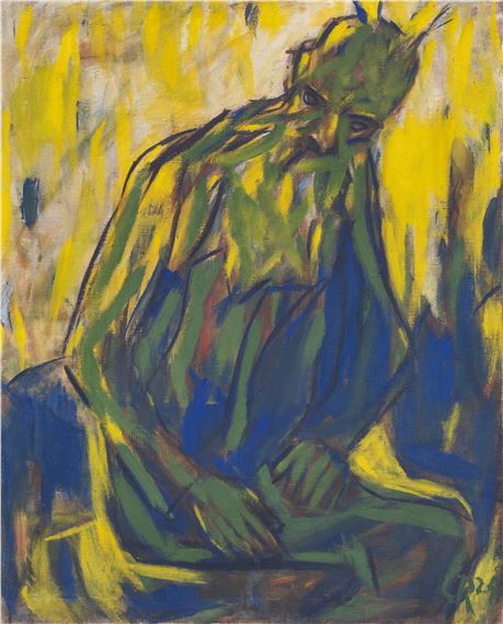 ”Sterbender Moses”. by Christian Rohlfs