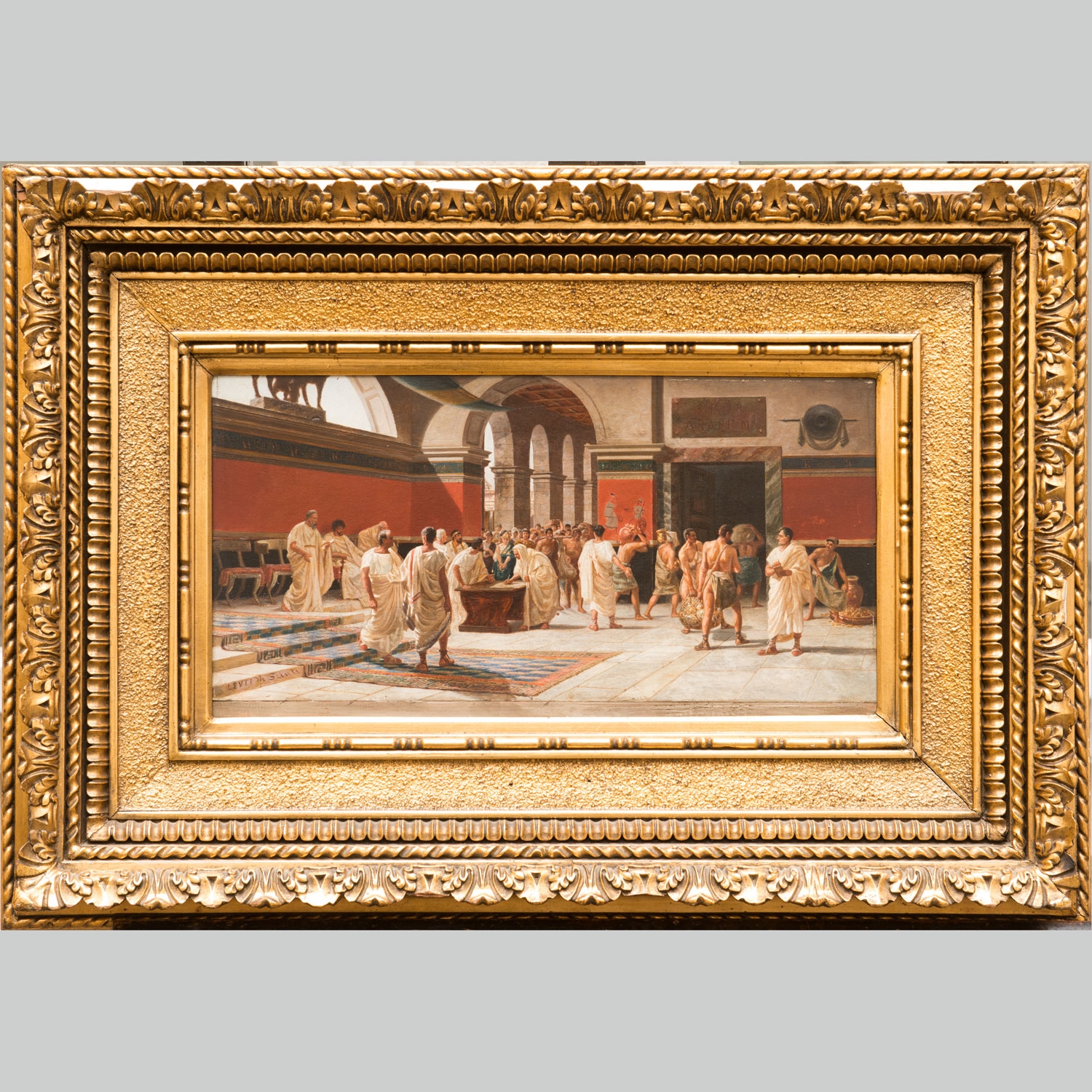 Pre-Raphaelite School | Classical scene with Roman honorable and ...