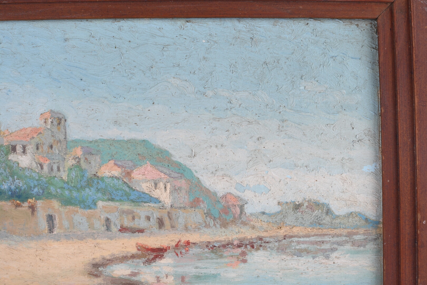 Artwork by André Goujon, Plage, Made of Oil on isorel