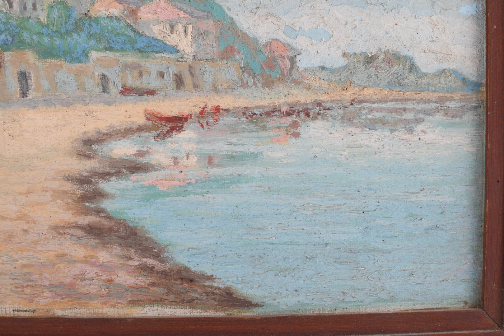 Artwork by André Goujon, Plage, Made of Oil on isorel