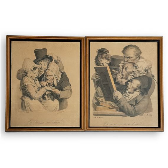 LES COMMISSIONNAIRES LITHOGRAPHIE de Delpech d'après Leopold Boilly vers 1822 EUR 30,00 - FR
