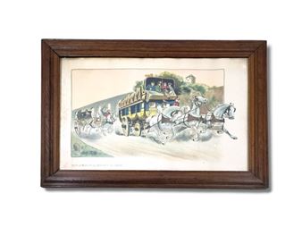 Sur la route de Rouen en 1820 - Albert Feuillastre