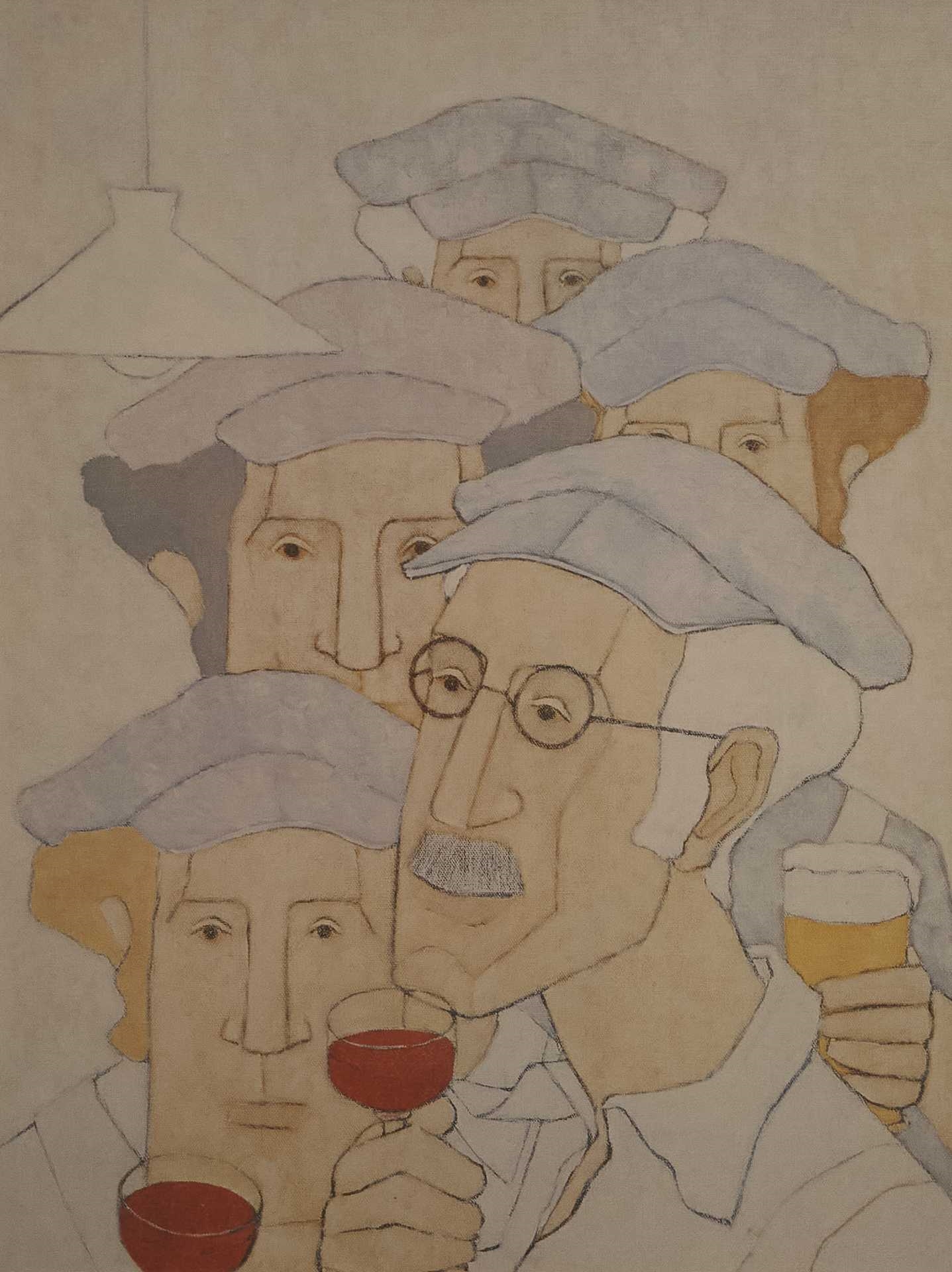 Artwork by Jacques Barbeau, Le bistrot - 1986, Made of Photolithograph on paper