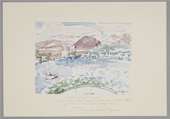 Paysage à Saint-Mandrier (Var), 1981 by Marcel Saint-Jean, 1981