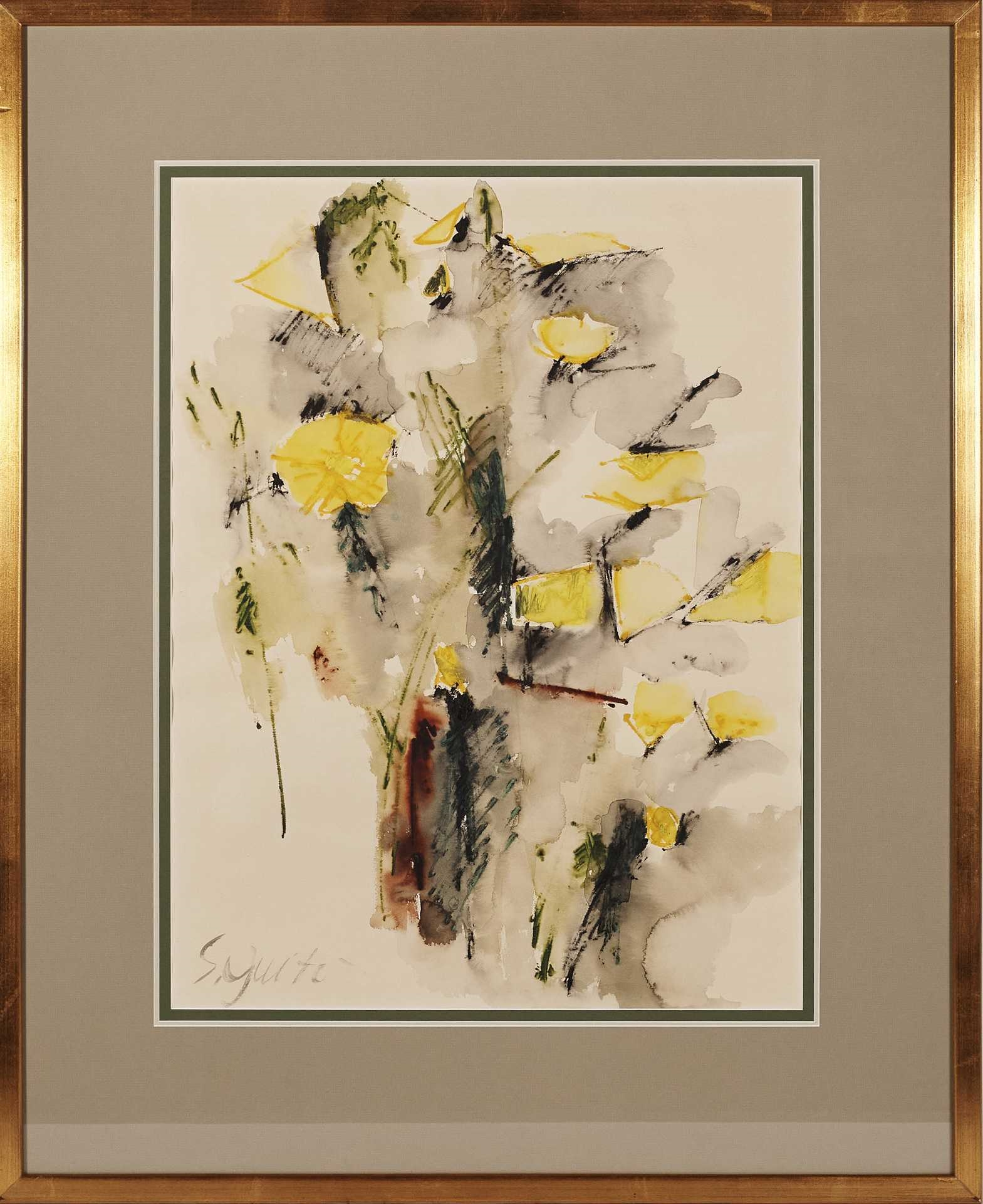 Suzanne Guite | Fleures jaunes | MutualArt
