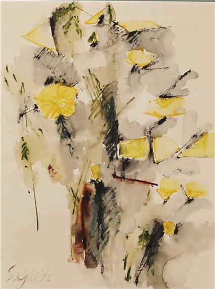 Suzanne Guite | Fleures jaunes | MutualArt
