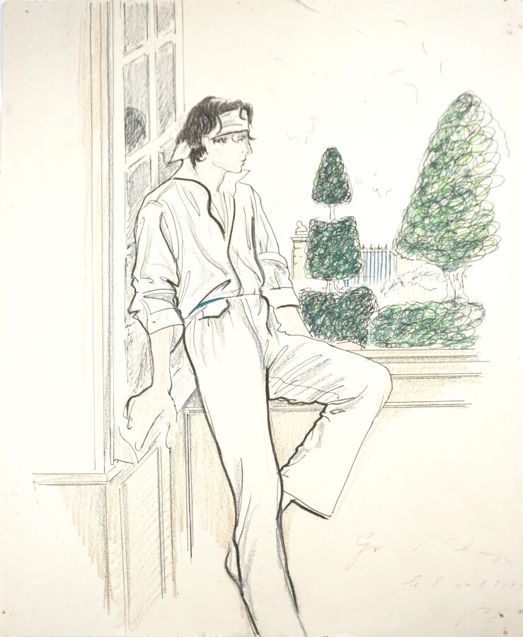 Karl Lagerfeld Jeune homme à la fenêtre MutualArt