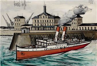 Buffet Bernard | LE HAVRE, LE BASSIN DU COMMERCE 勒哈佛爾，貿易