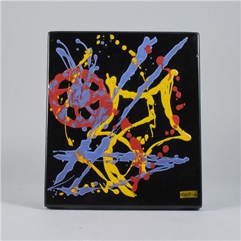 daterad -66. Yttermått inklusive ram: 36x32 cm - Heinz Preissler