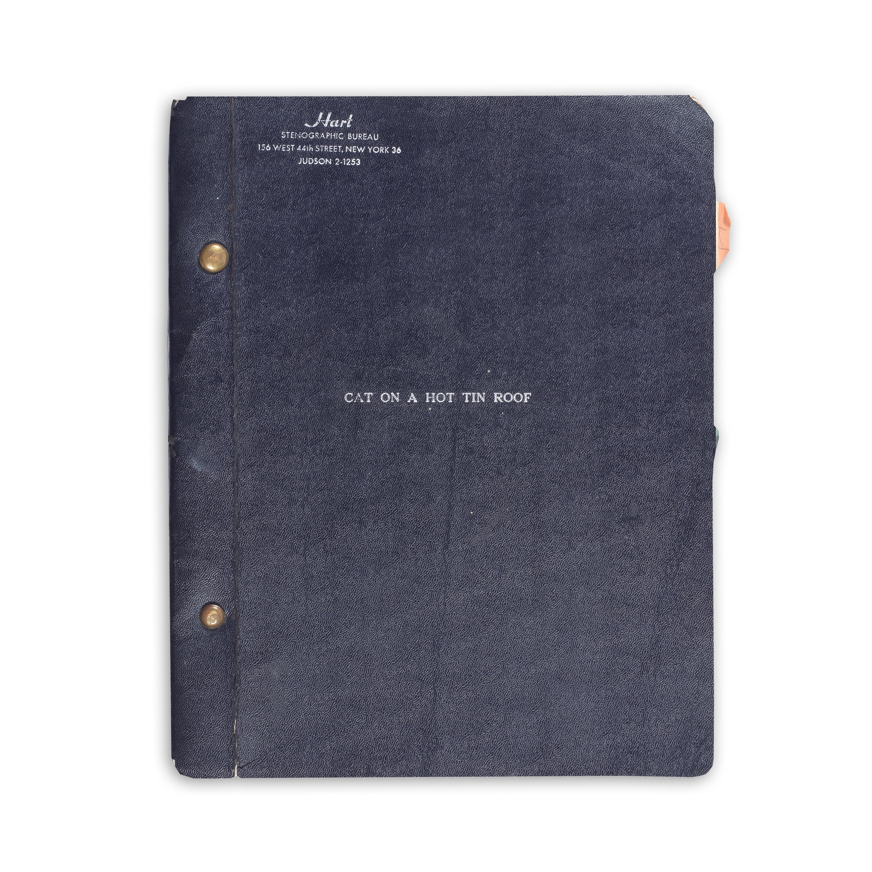 Tennessee Williams | A Rare Rehearsal Script For The Original Broadway ...